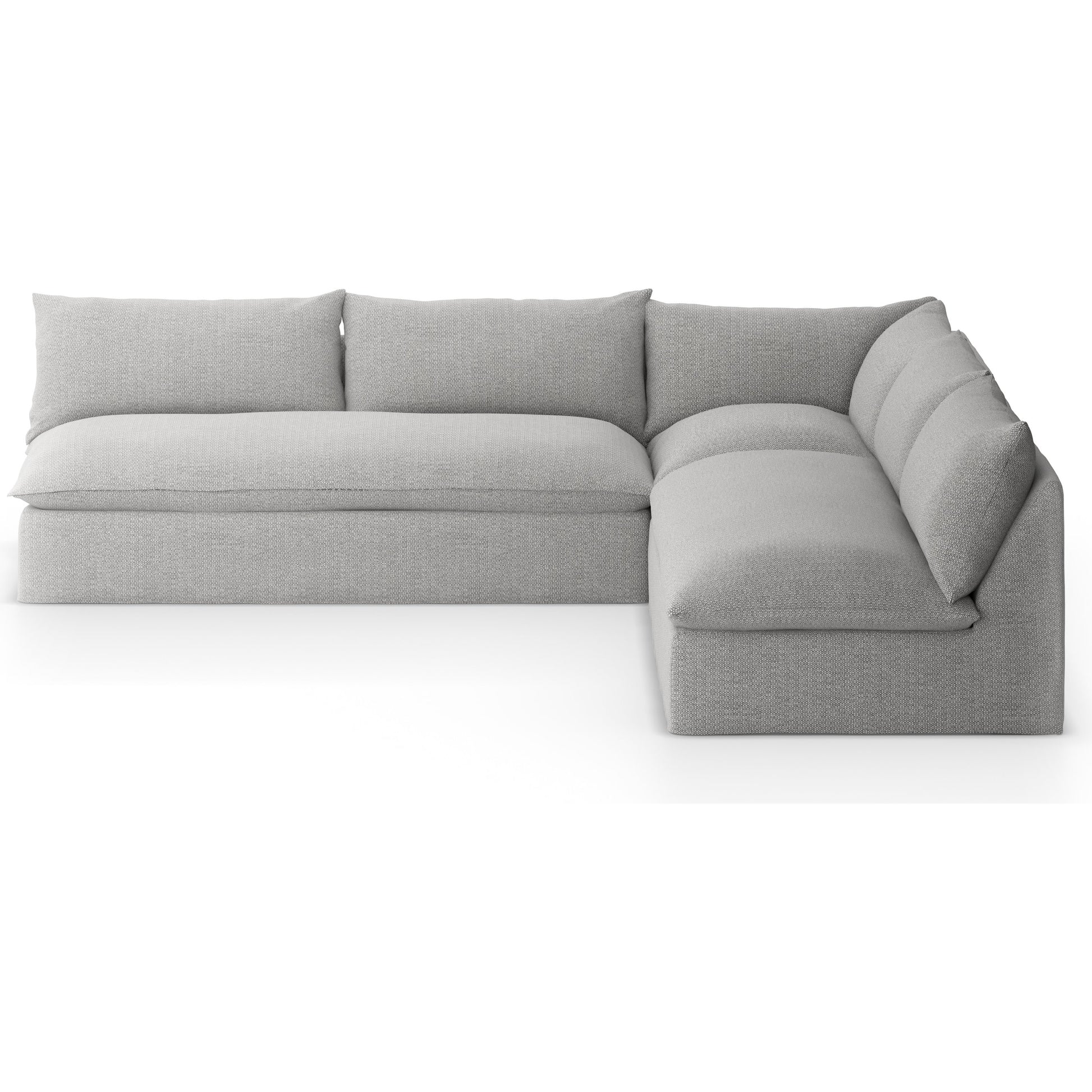 Grant Outdoor 3-PC Sectional by Four Hands. Made from 100% olefin, 91% polyurethane foam pad, 9% polyester fiber batting in a transitional style.
