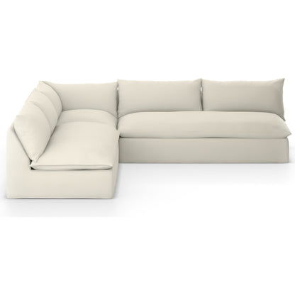 Grant Outdoor 3-PC Sectional by Four Hands. Made from 100% olefin, 91% polyurethane foam pad, 9% polyester fiber batting in a transitional style.