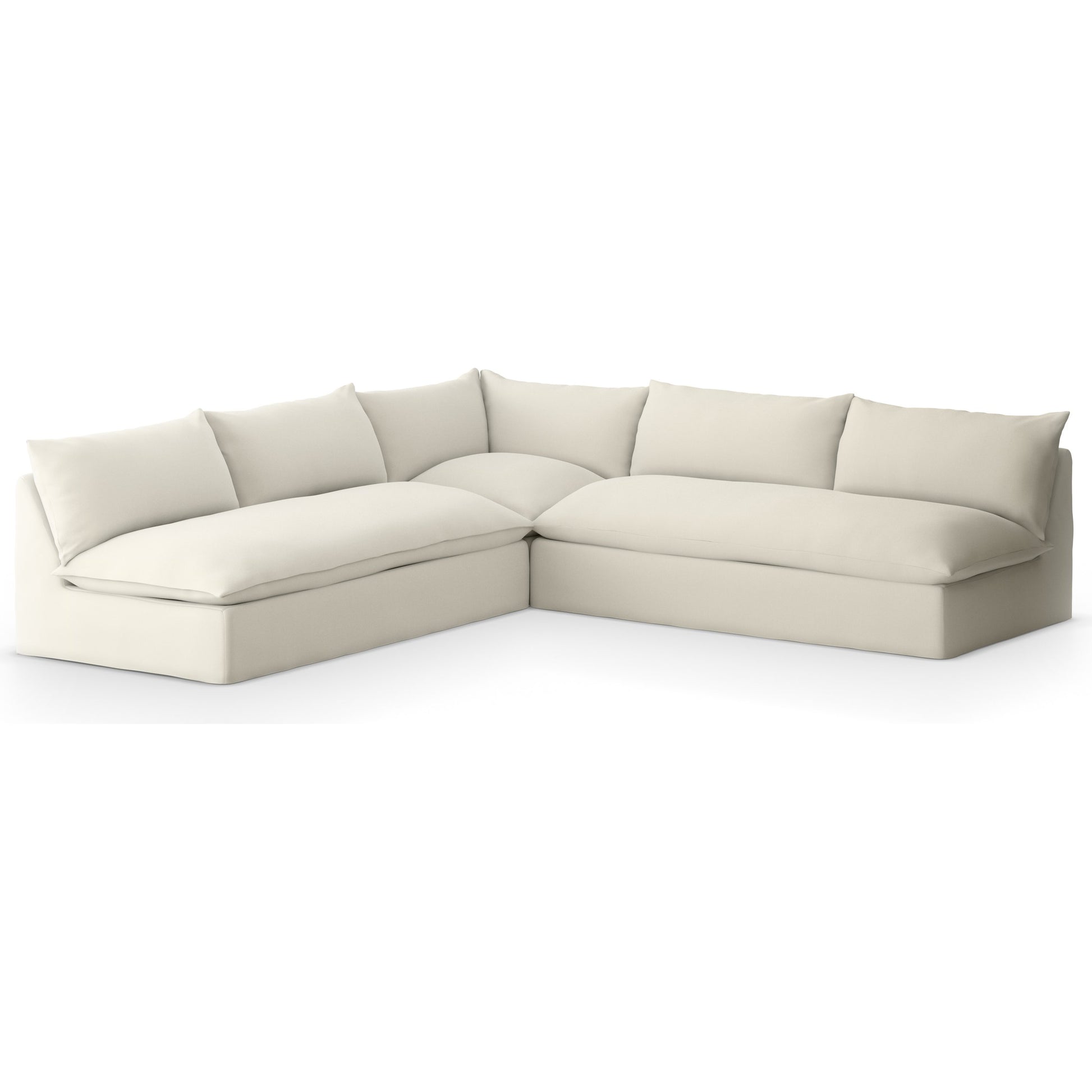 Grant Outdoor 3-PC Sectional by Four Hands. Made from 100% olefin, 91% polyurethane foam pad, 9% polyester fiber batting in a transitional style.