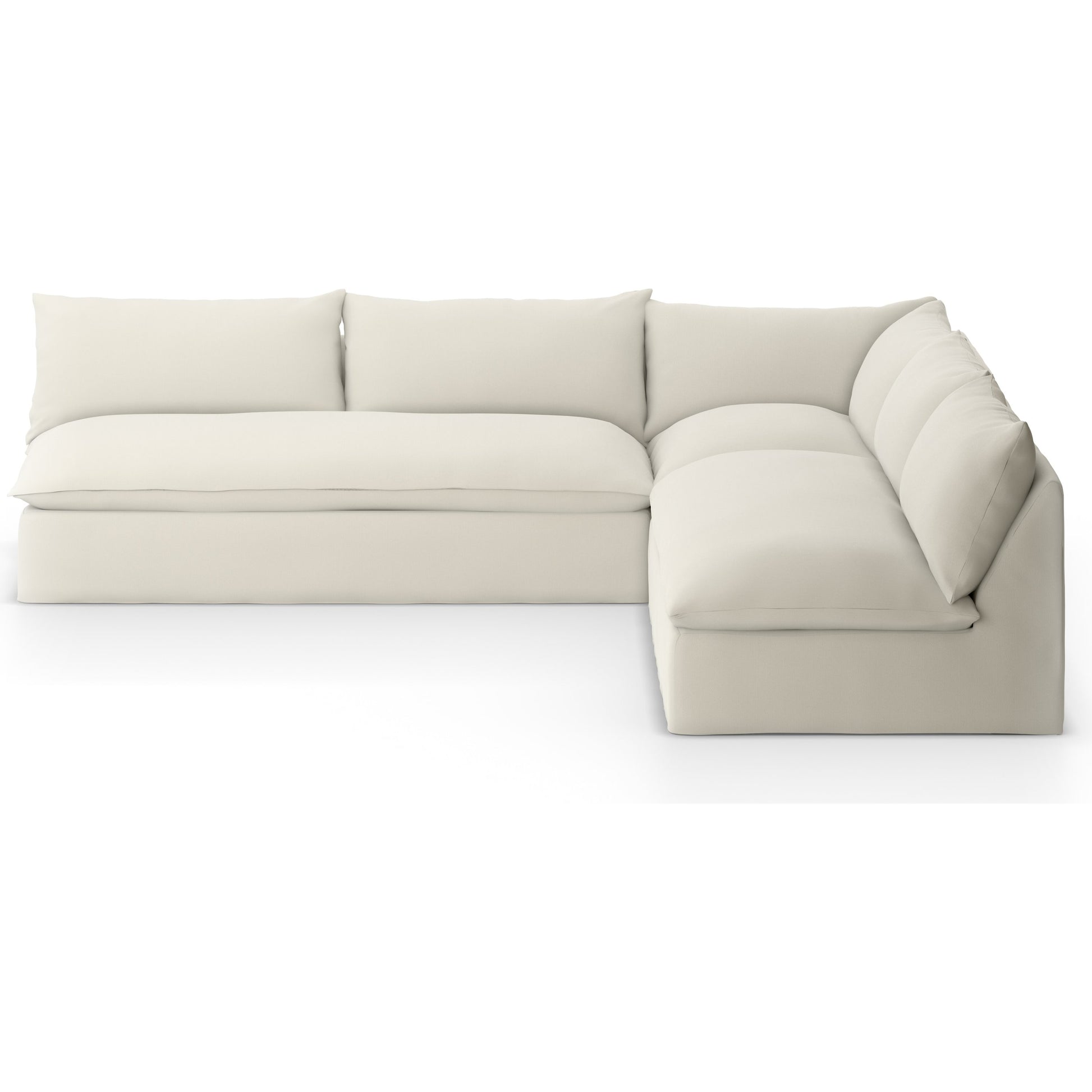 Grant Outdoor 3-PC Sectional by Four Hands. Made from 100% olefin, 91% polyurethane foam pad, 9% polyester fiber batting in a transitional style.