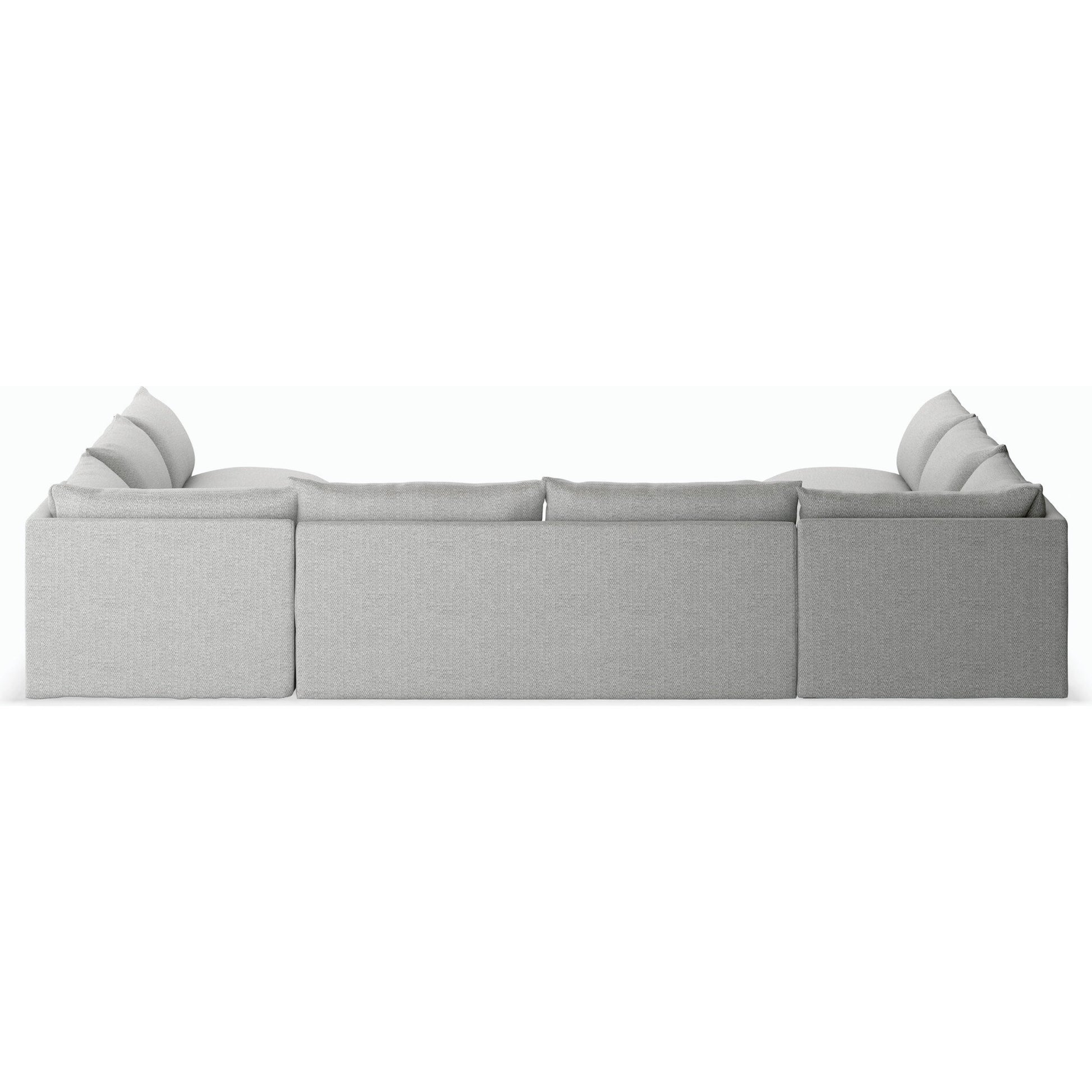 Grant Outdoor 5-PC Sectional by Four Hands in faye ash. Made from 100% olefin, 91% polyurethane foam pad, 9% polyester fiber batting in a transitional style.