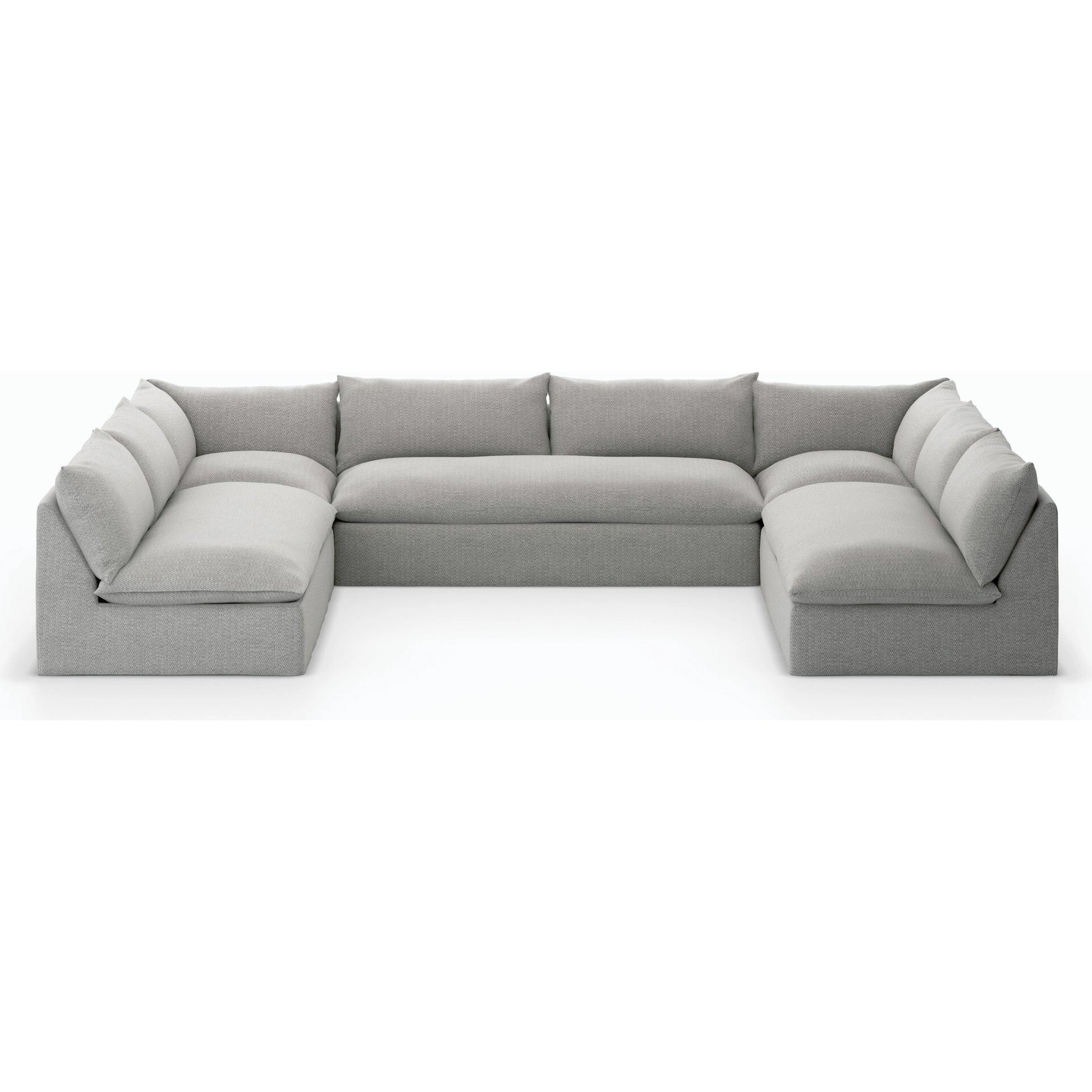 Grant Outdoor 5-PC Sectional by Four Hands in faye ash. Made from 100% olefin, 91% polyurethane foam pad, 9% polyester fiber batting in a transitional style.
