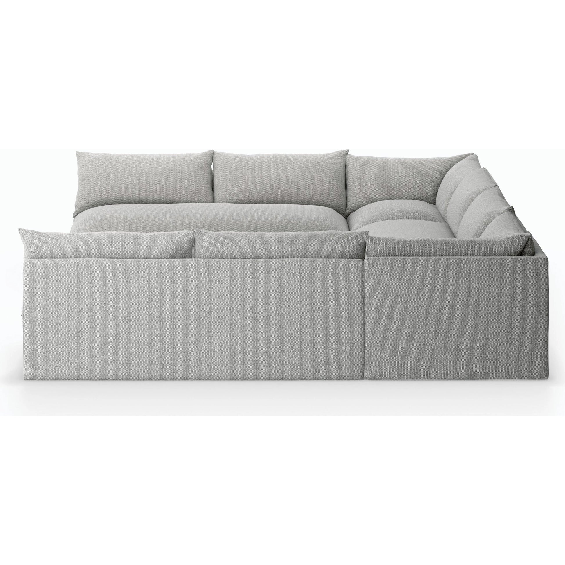 Grant Outdoor 5-PC Sectional by Four Hands in faye ash. Made from 100% olefin, 91% polyurethane foam pad, 9% polyester fiber batting in a transitional style.