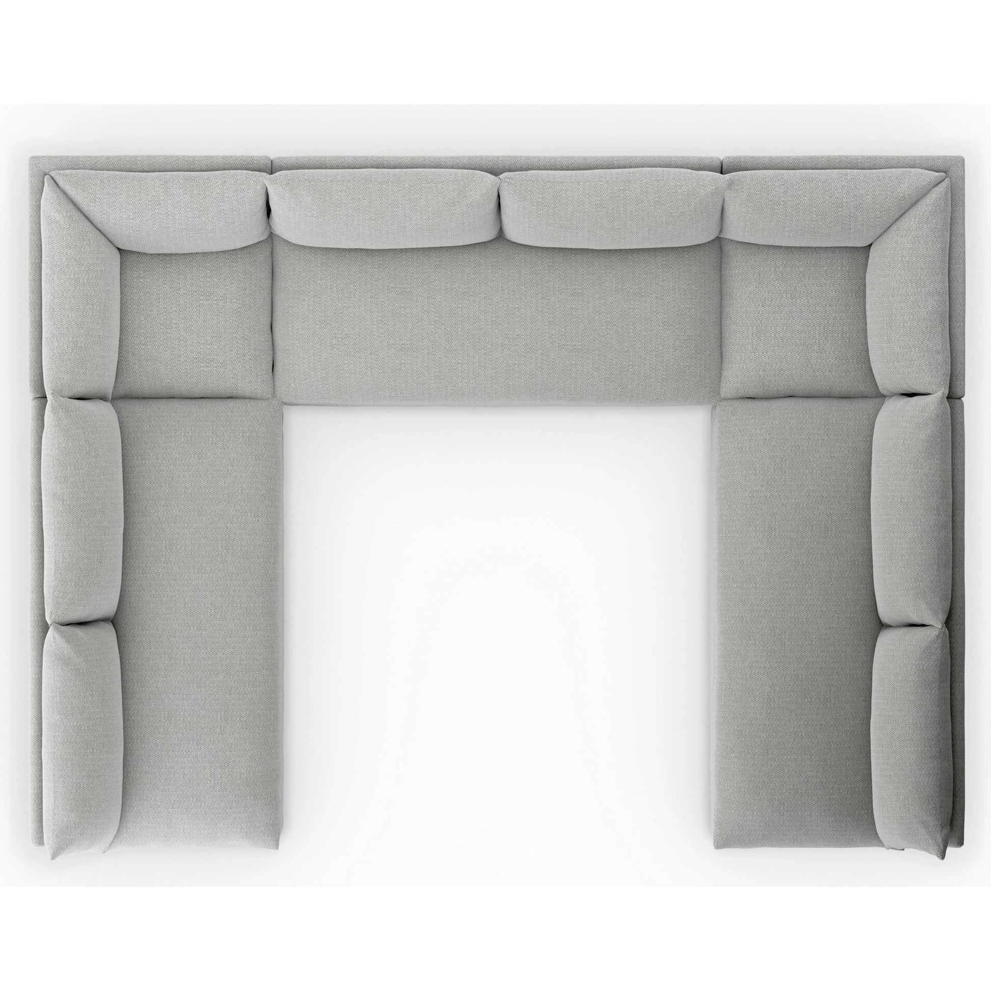 Grant Outdoor 5-PC Sectional by Four Hands in faye ash. Made from 100% olefin, 91% polyurethane foam pad, 9% polyester fiber batting in a transitional style.