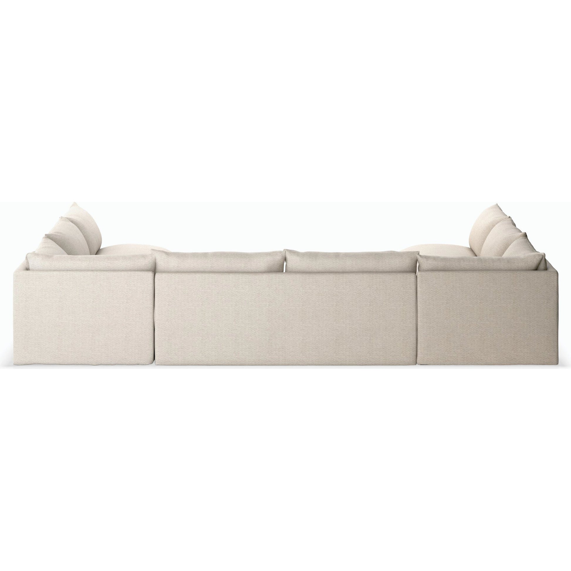 Grant Outdoor 5-PC Sectional by Four Hands in faye ash. Made from 100% olefin, 91% polyurethane foam pad, 9% polyester fiber batting in a transitional style.