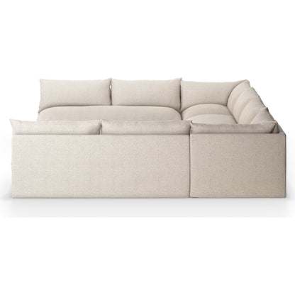 Grant Outdoor 5-PC Sectional by Four Hands in faye ash. Made from 100% olefin, 91% polyurethane foam pad, 9% polyester fiber batting in a transitional style.