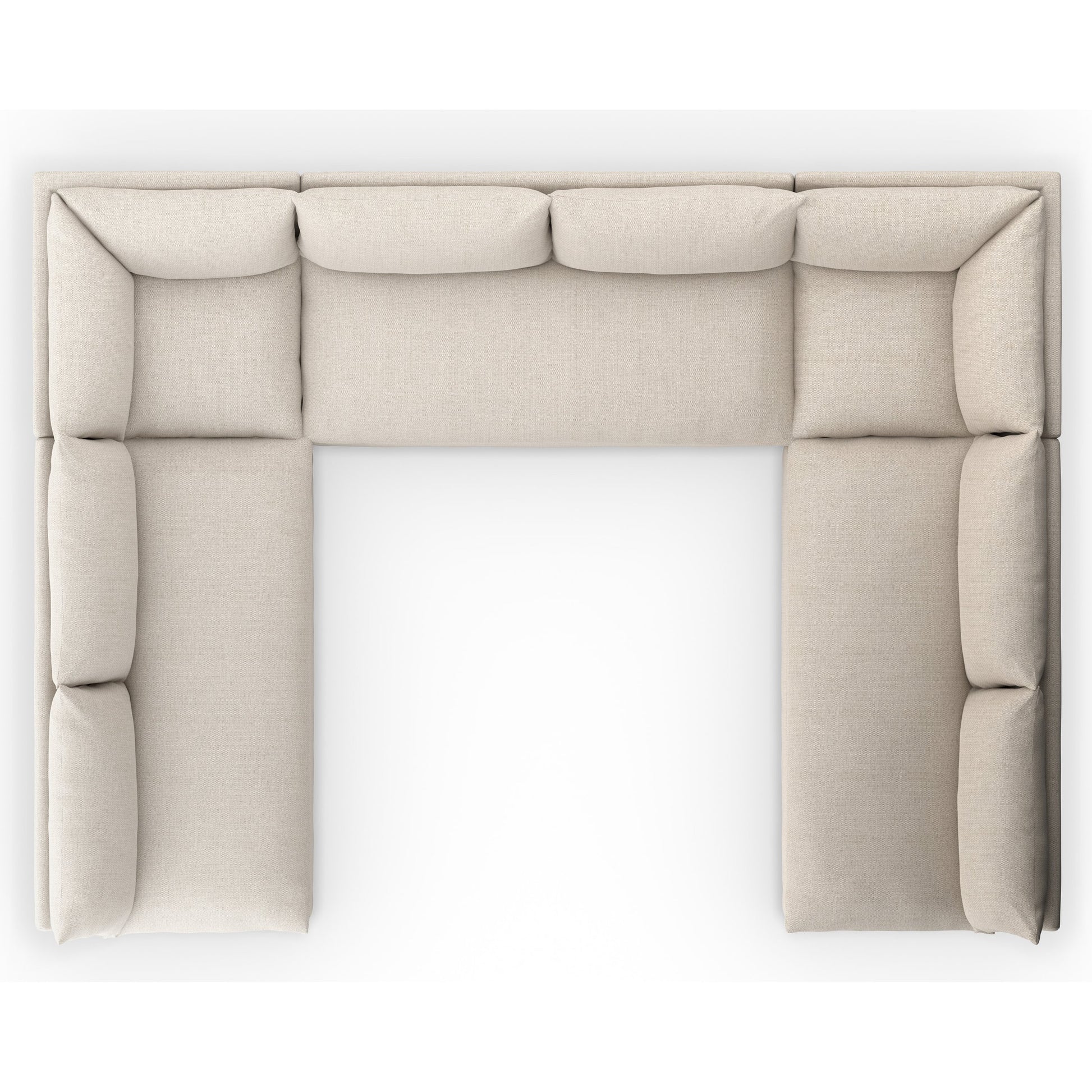 Grant Outdoor 5-PC Sectional by Four Hands in faye ash. Made from 100% olefin, 91% polyurethane foam pad, 9% polyester fiber batting in a transitional style.