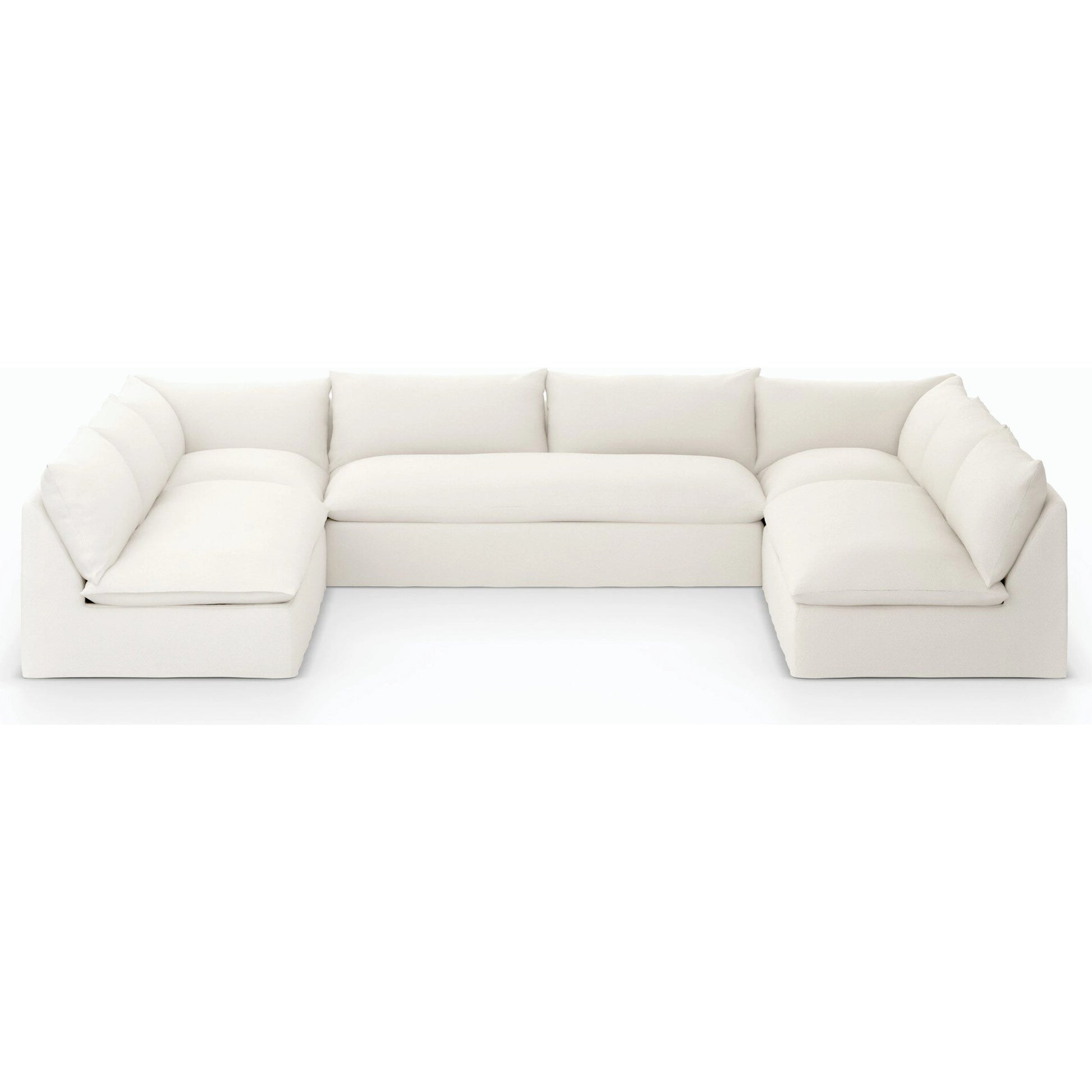 Grant Outdoor 5-PC Sectional by Four Hands in faye ash. Made from 100% olefin, 91% polyurethane foam pad, 9% polyester fiber batting in a transitional style.
