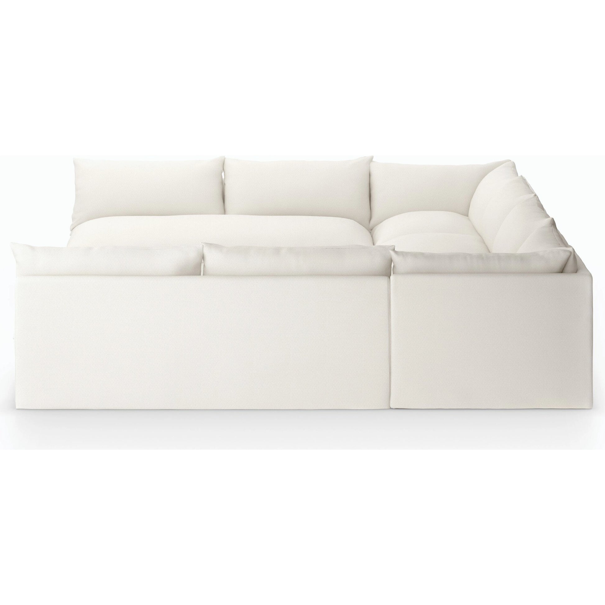 Grant Outdoor 5-PC Sectional by Four Hands in faye ash. Made from 100% olefin, 91% polyurethane foam pad, 9% polyester fiber batting in a transitional style.