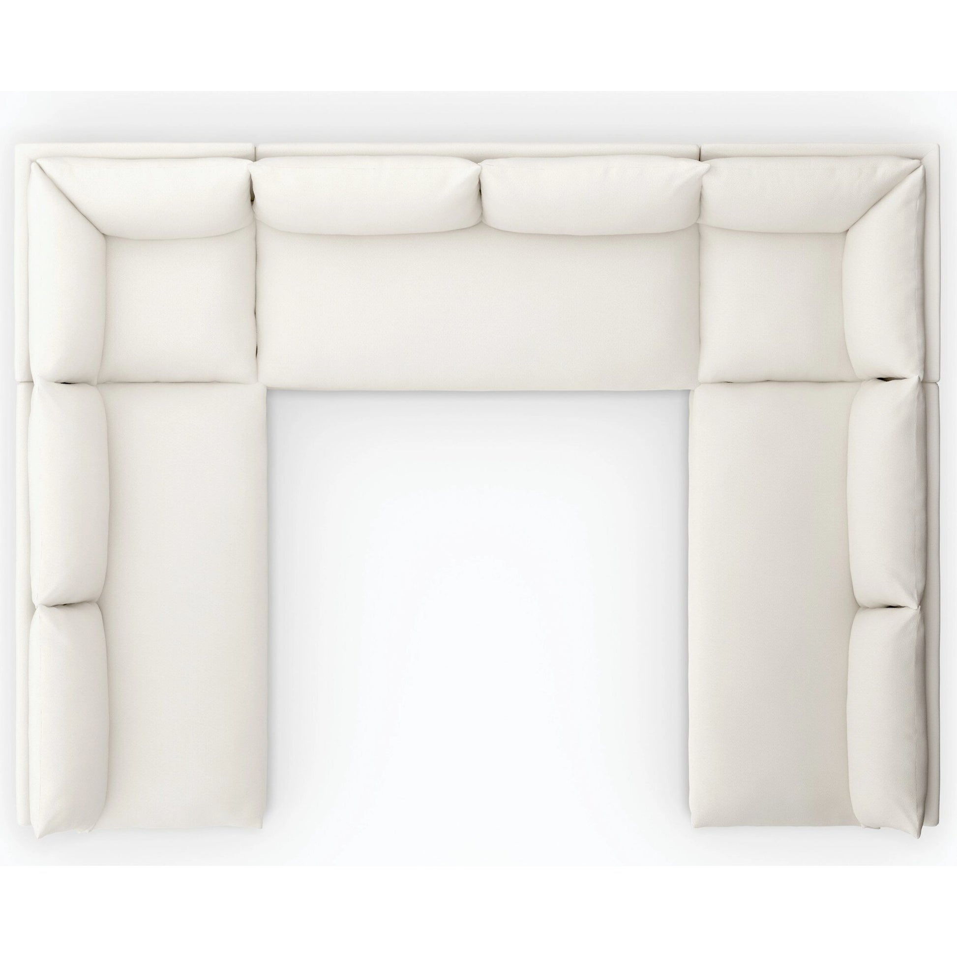 Grant Outdoor 5-PC Sectional by Four Hands in faye ash. Made from 100% olefin, 91% polyurethane foam pad, 9% polyester fiber batting in a transitional style.