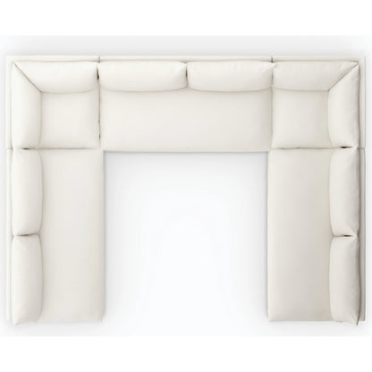 Grant Outdoor 5-PC Sectional by Four Hands in faye ash. Made from 100% olefin, 91% polyurethane foam pad, 9% polyester fiber batting in a transitional style.