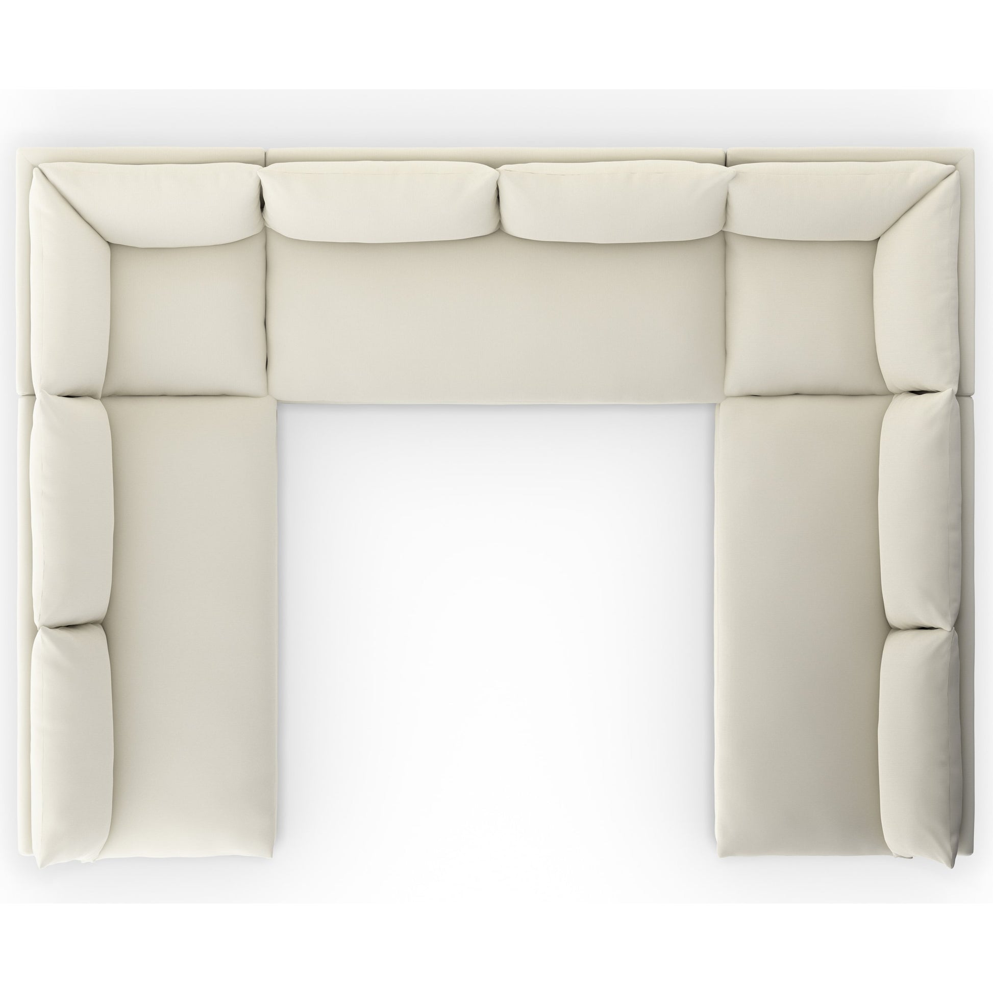 Grant Outdoor 5-PC Sectional by Four Hands in faye ash. Made from 100% olefin, 91% polyurethane foam pad, 9% polyester fiber batting in a transitional style.