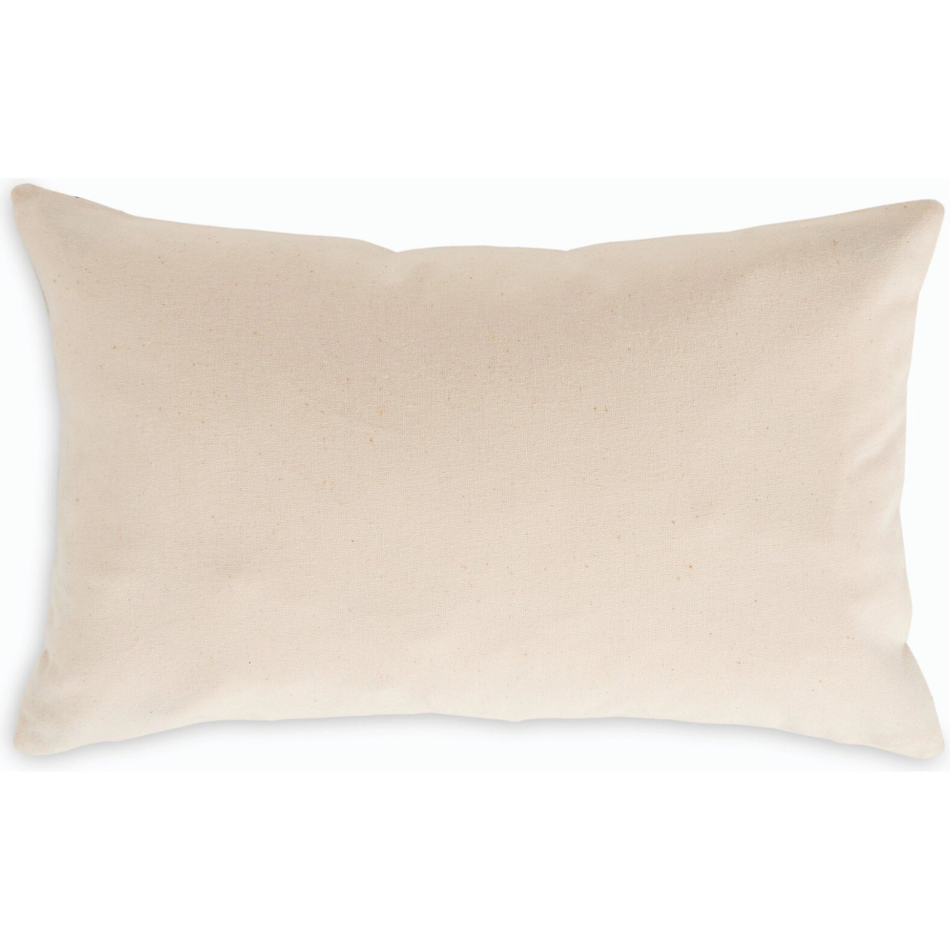Handwoven Chiapas Pillow by Four Hands in ivory cotton, off white canvas, black cotton and ivory cotton. Made from 100% cotton in a transitional style.