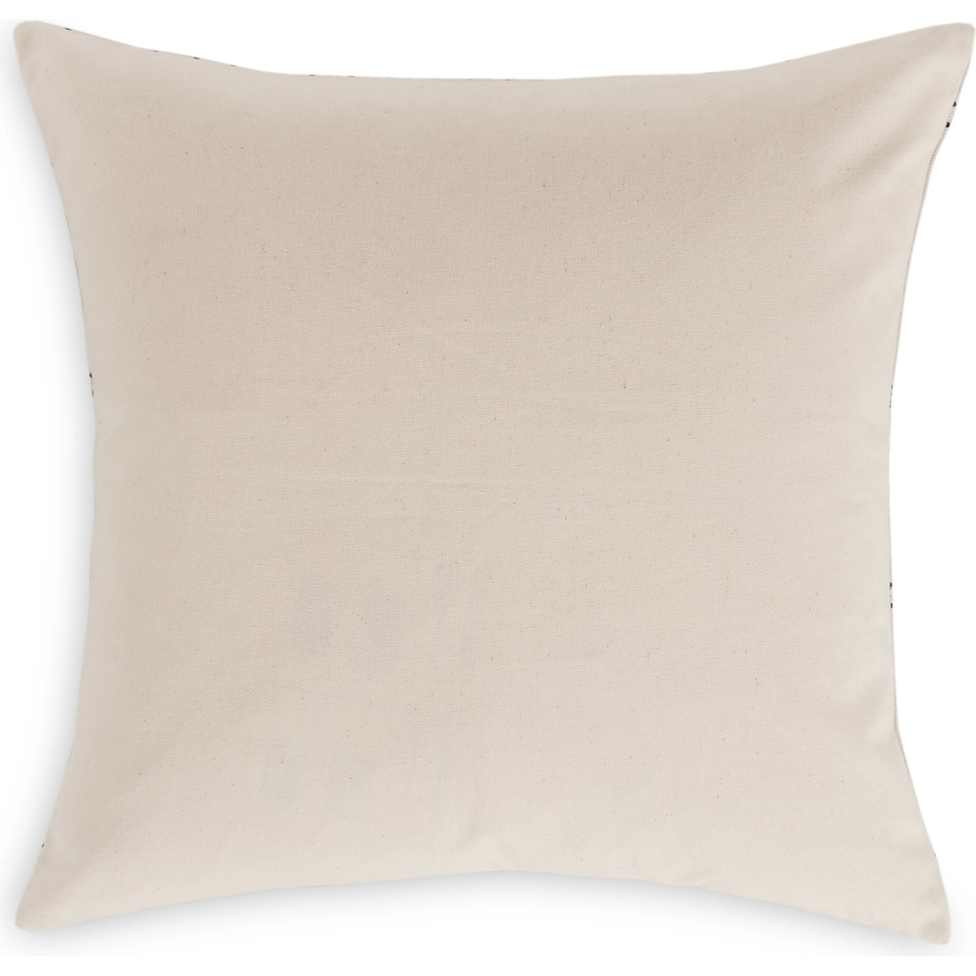 Handwoven Chiapas Pillow by Four Hands in ivory cotton, off white canvas, black cotton and ivory cotton. Made from 100% cotton in a transitional style.