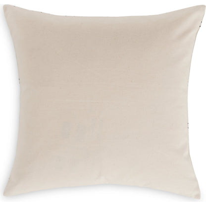 Handwoven Chiapas Pillow by Four Hands in ivory cotton, off white canvas, black cotton and ivory cotton. Made from 100% cotton in a transitional style.