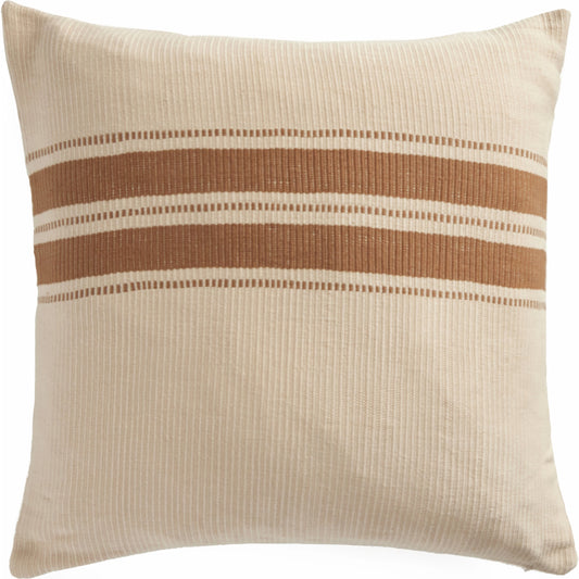 Handwoven Beige Merido Pillow by Four Hands. Made from 100% cotton in a unique style.