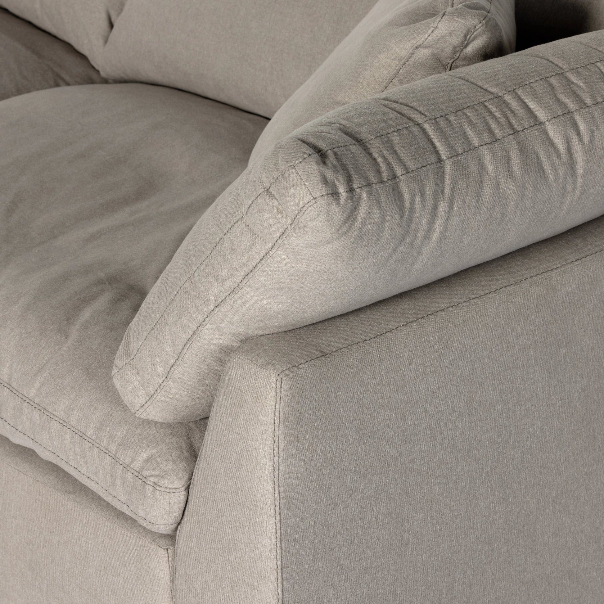 Stevie Sofa by Four Hands in anders ivory. Made from 100% polyester, pine plywood, solid pine in a modern style.