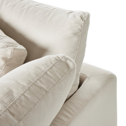 Stevie Sofa by Four Hands in anders ivory. Made from 100% polyester, pine plywood, solid pine in a modern style.