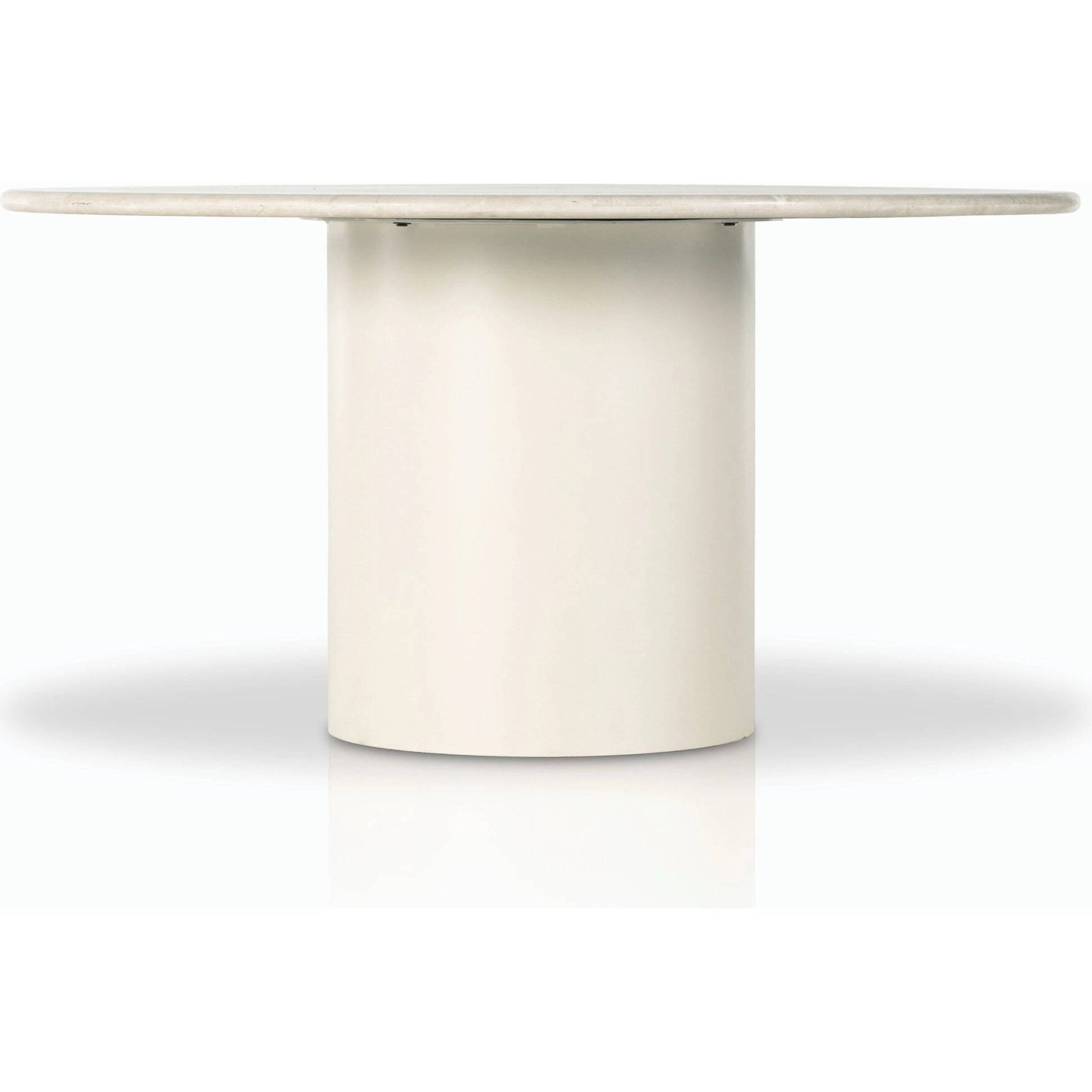 Belle Round Dining Table by Four Hands. Made from solid marble, iron in a modern style.