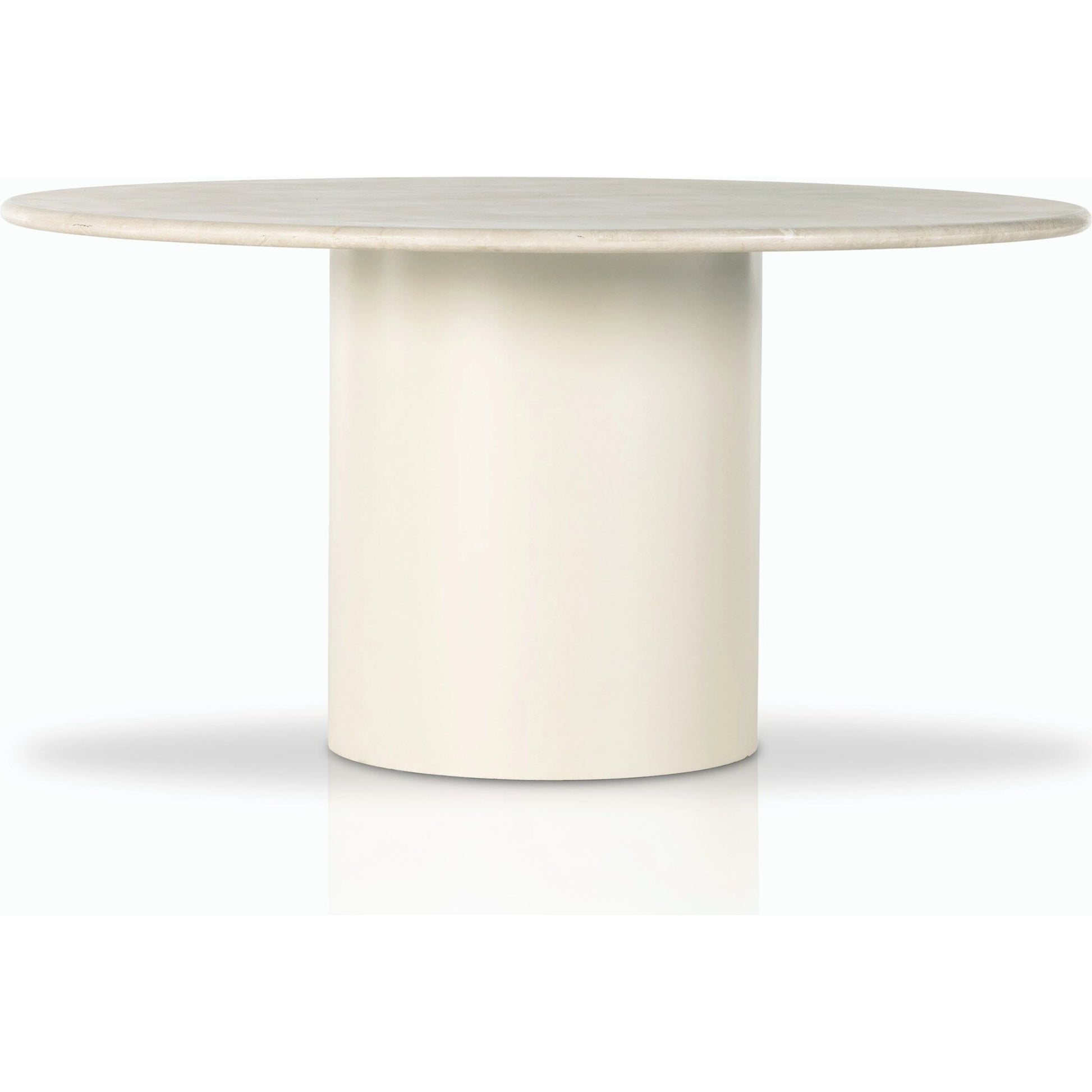 Belle Round Dining Table by Four Hands. Made from solid marble, iron in a modern style.