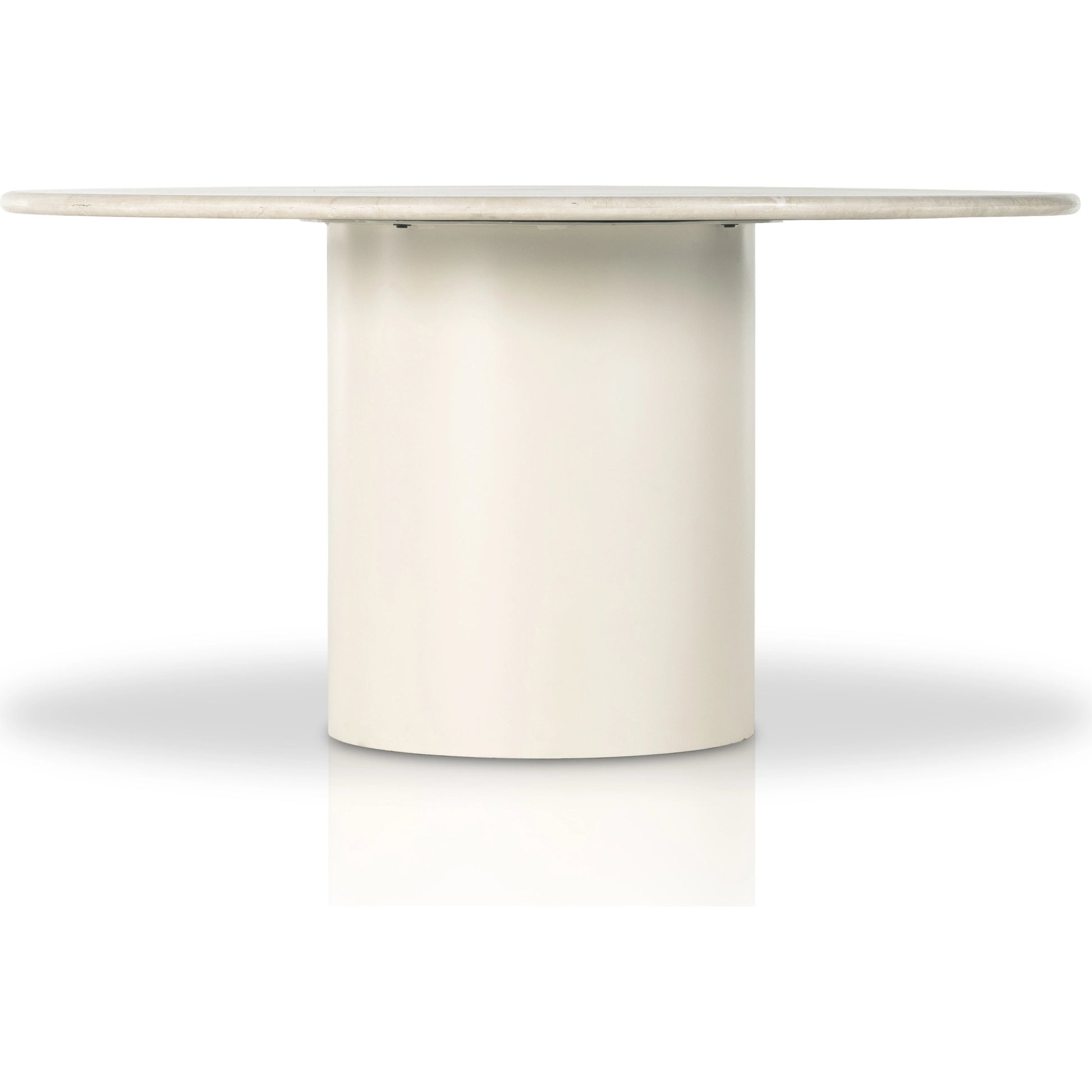 Belle Round Dining Table by Four Hands. Made from solid marble, iron in a modern style.