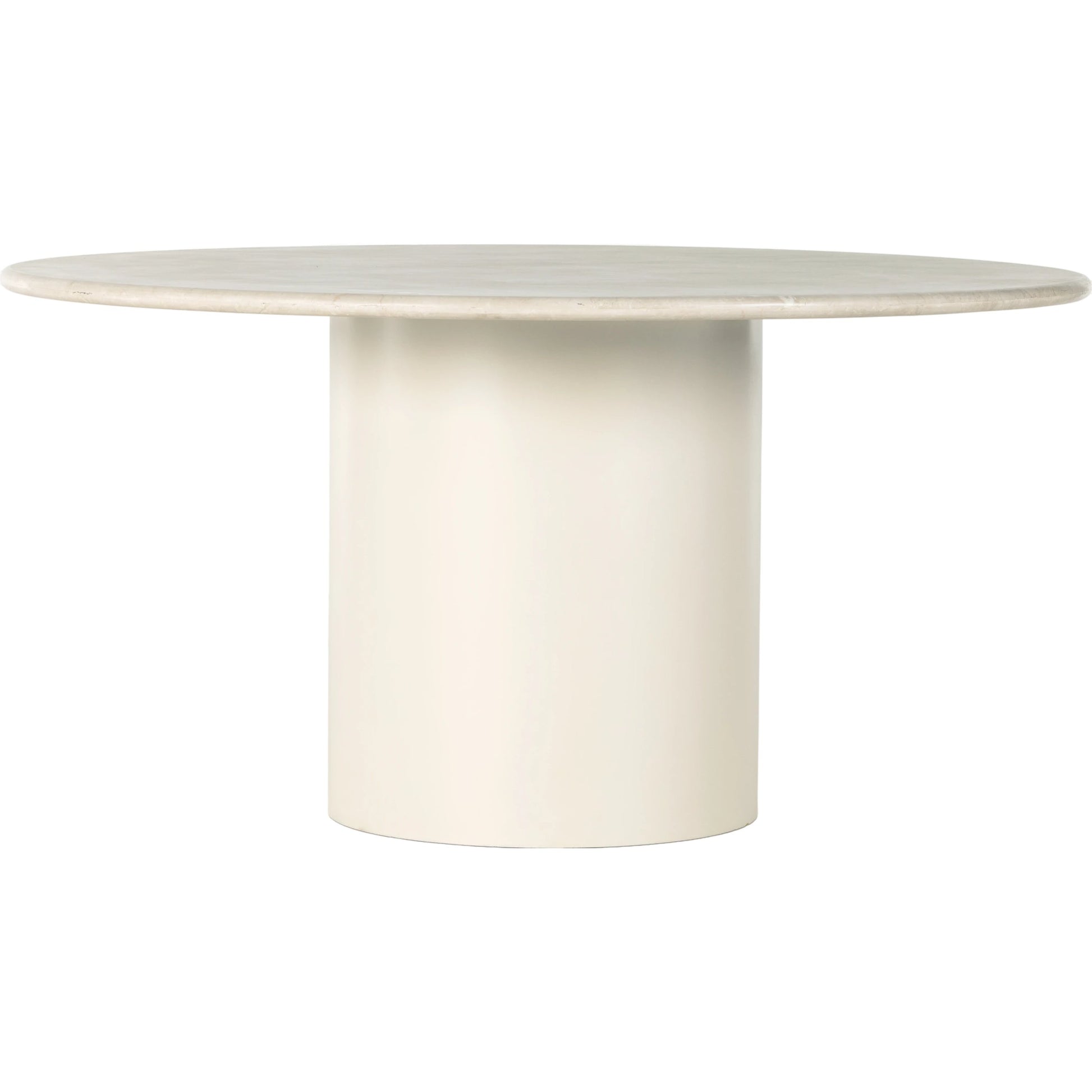 Belle Round Dining Table by Four Hands. Made from solid marble, iron in a modern style.