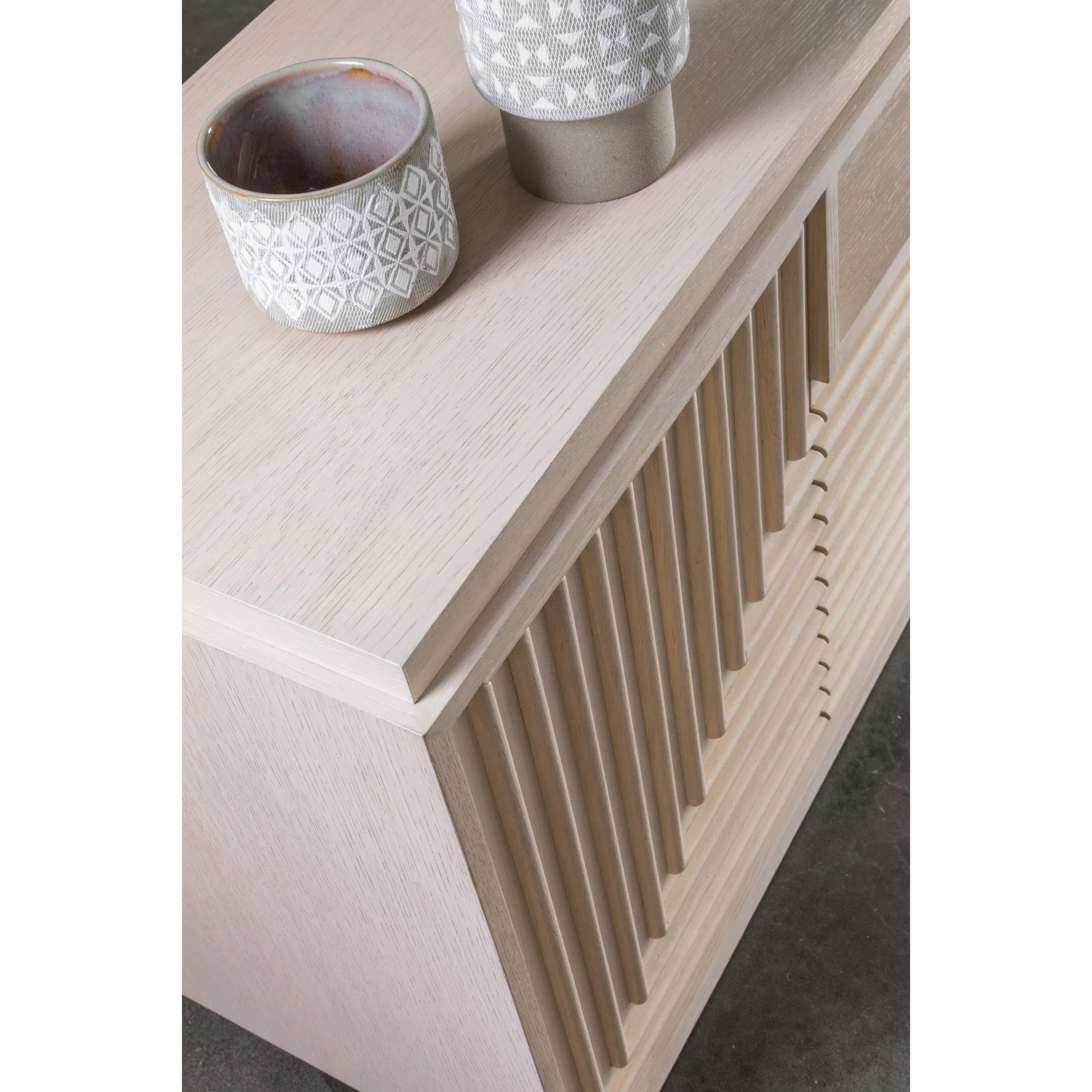 St Ives Media Console by Artistica Home in sandrift. Made from unique in a transitional style.