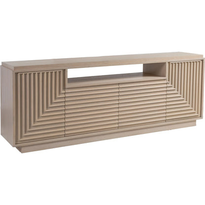 St Ives Media Console by Artistica Home in sandrift. Made from unique in a transitional style.