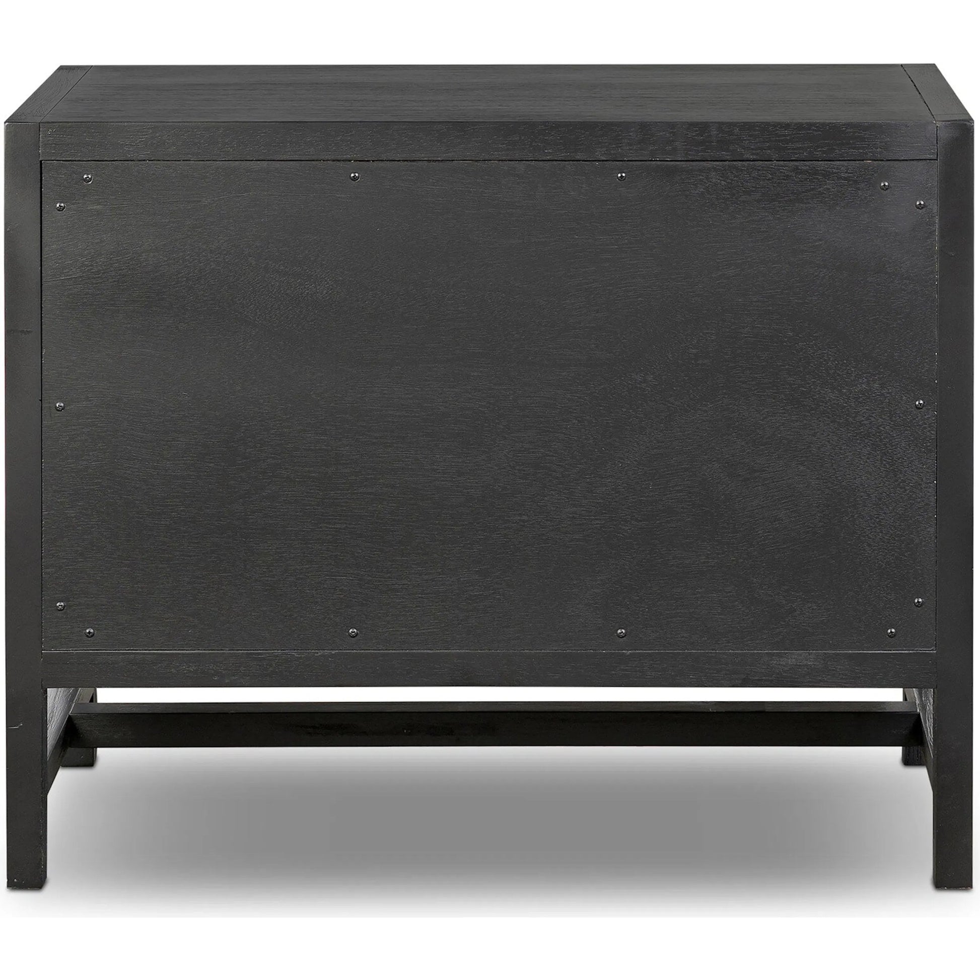 Sullivan Nightstand by Four Hands in saddle tan veneer, saddle tan, golden brass. Made from unique in a modern style.