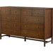 Sullivan 10 Drawer Dresser by Four Hands in saddle tan. Made from unique in a modern style.