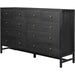 Sullivan 10 Drawer Dresser by Four Hands in saddle tan. Made from unique in a modern style.