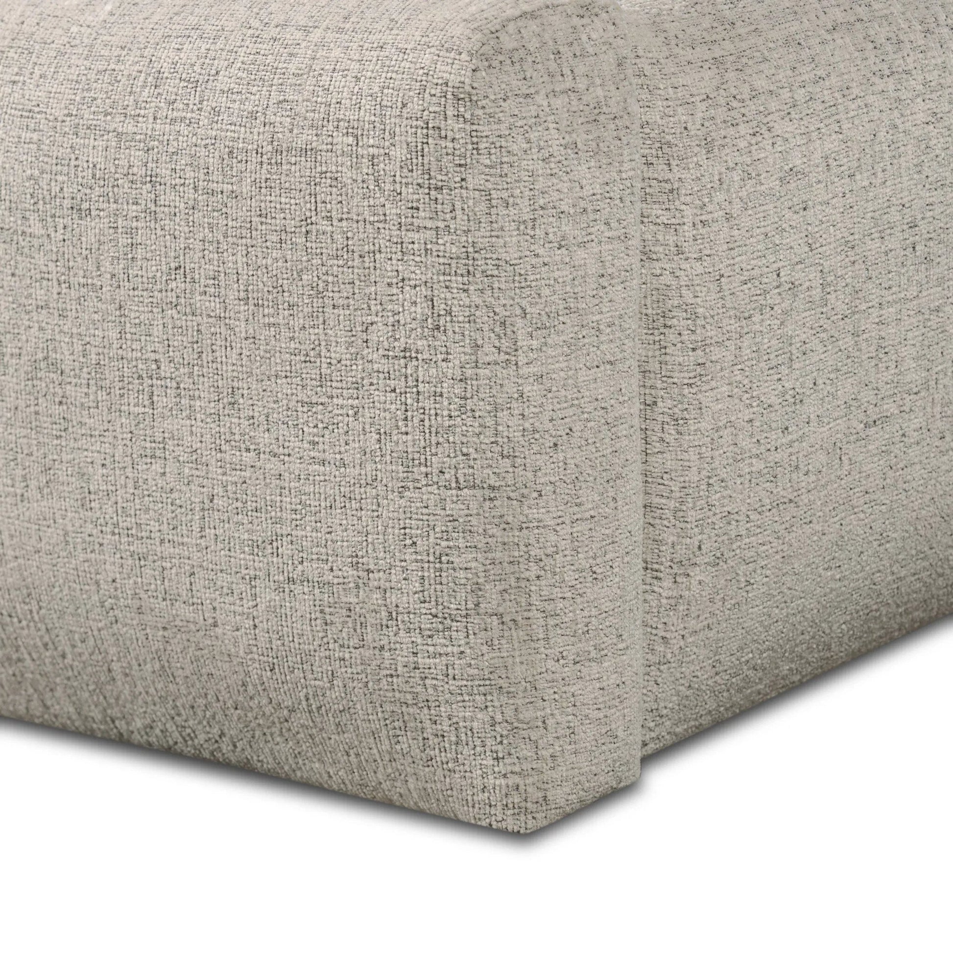 Quincy Bed by Four Hands in plushtone linen, black. Made from 100% polyester, solid parawood in a transitional style.