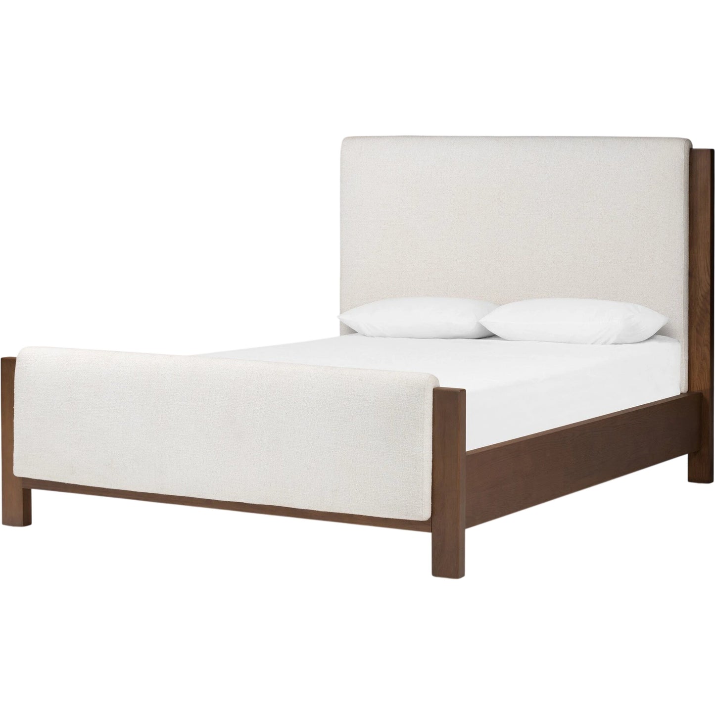 002 SI-2137721 | Primary Silo | Willem Bed by Four Hands in omari natural, saddle tan oak, saddle tan oak veneer. Made from 79% polyester, 16% viscose (rayon), 5% flax/linen, solid oak, oak veneer in a modern style.