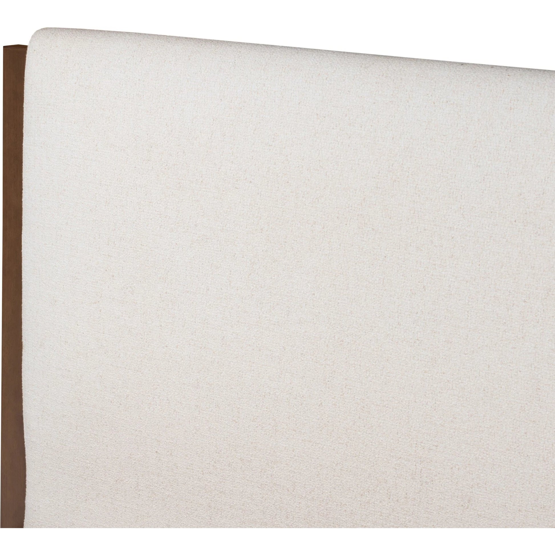 Willem Bed by Four Hands in omari natural, saddle tan oak, saddle tan oak veneer. Made from 79% polyester, 16% viscose (rayon), 5% flax/linen, solid oak, oak veneer in a modern style.