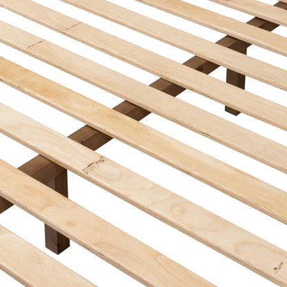 Willem Bed by Four Hands in omari natural, saddle tan oak, saddle tan oak veneer. Made from 79% polyester, 16% viscose (rayon), 5% flax/linen, solid oak, oak veneer in a modern style.