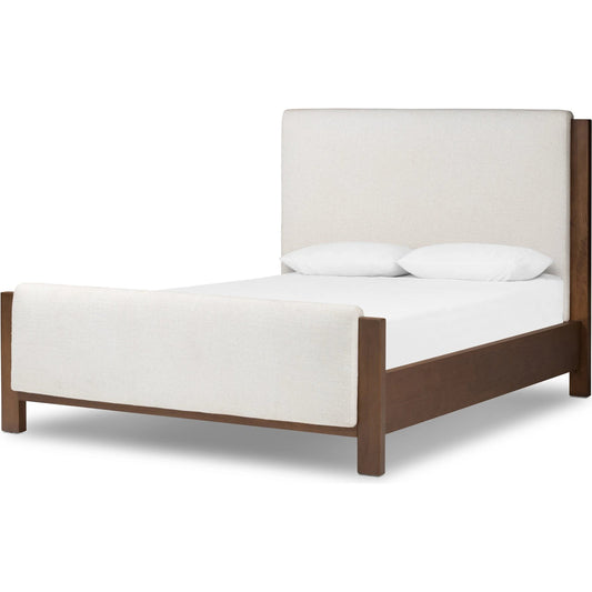 Willem Bed by Four Hands in saddle tan oak. Made from oak veneer in a modern style.