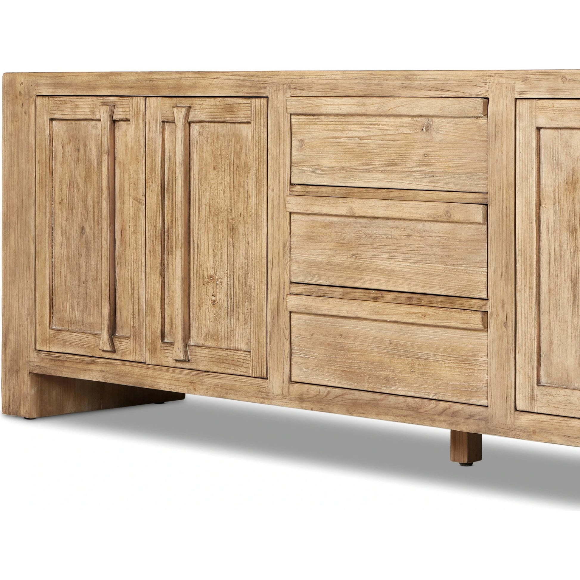 Briarbrook Sideboard by Four Hands in distressed light pine. Made from solid pine in a modern style.