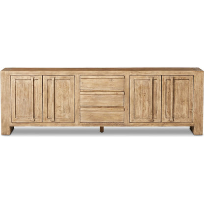 Briarbrook Sideboard by Four Hands in distressed light pine. Made from solid pine in a modern style.
