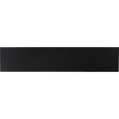 Laker Media Console by Four Hands in black oak. Made from solid oak, rush, oak veneer in a modern style.