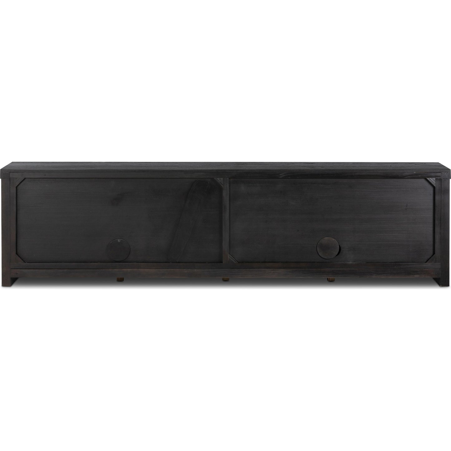 005 SI-2074416 | Additional Silo | Laredo Media Console by Four Hands in smoked black. Made from solid oak, thick oak veneer in a modern style.