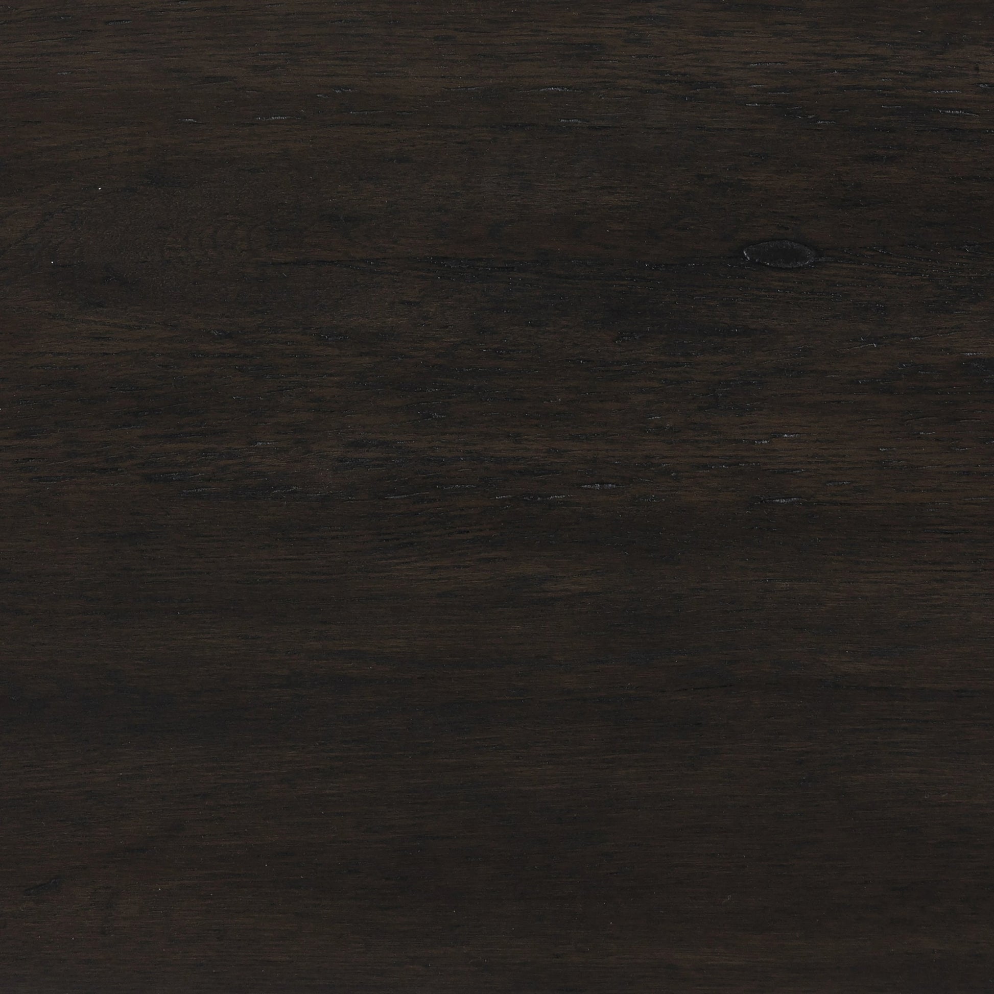 Laredo Media Console by Four Hands in smoked black. Made from solid oak, thick oak veneer in a modern style.
