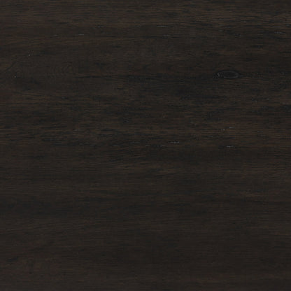 Laredo Media Console by Four Hands in smoked black. Made from solid oak, thick oak veneer in a modern style.