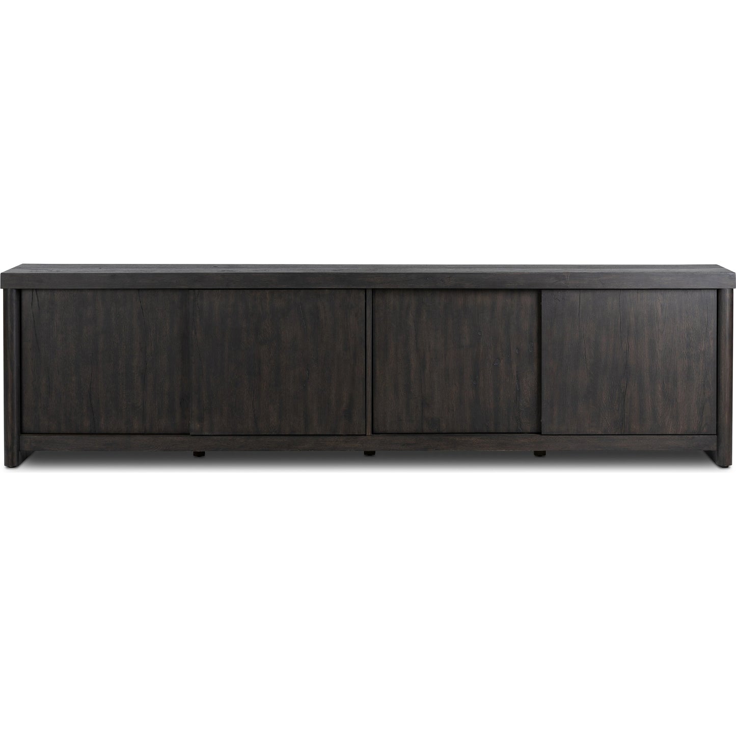 002 SI-2074416 | Additional Silo | Laredo Media Console by Four Hands in smoked black. Made from solid oak, thick oak veneer in a modern style.