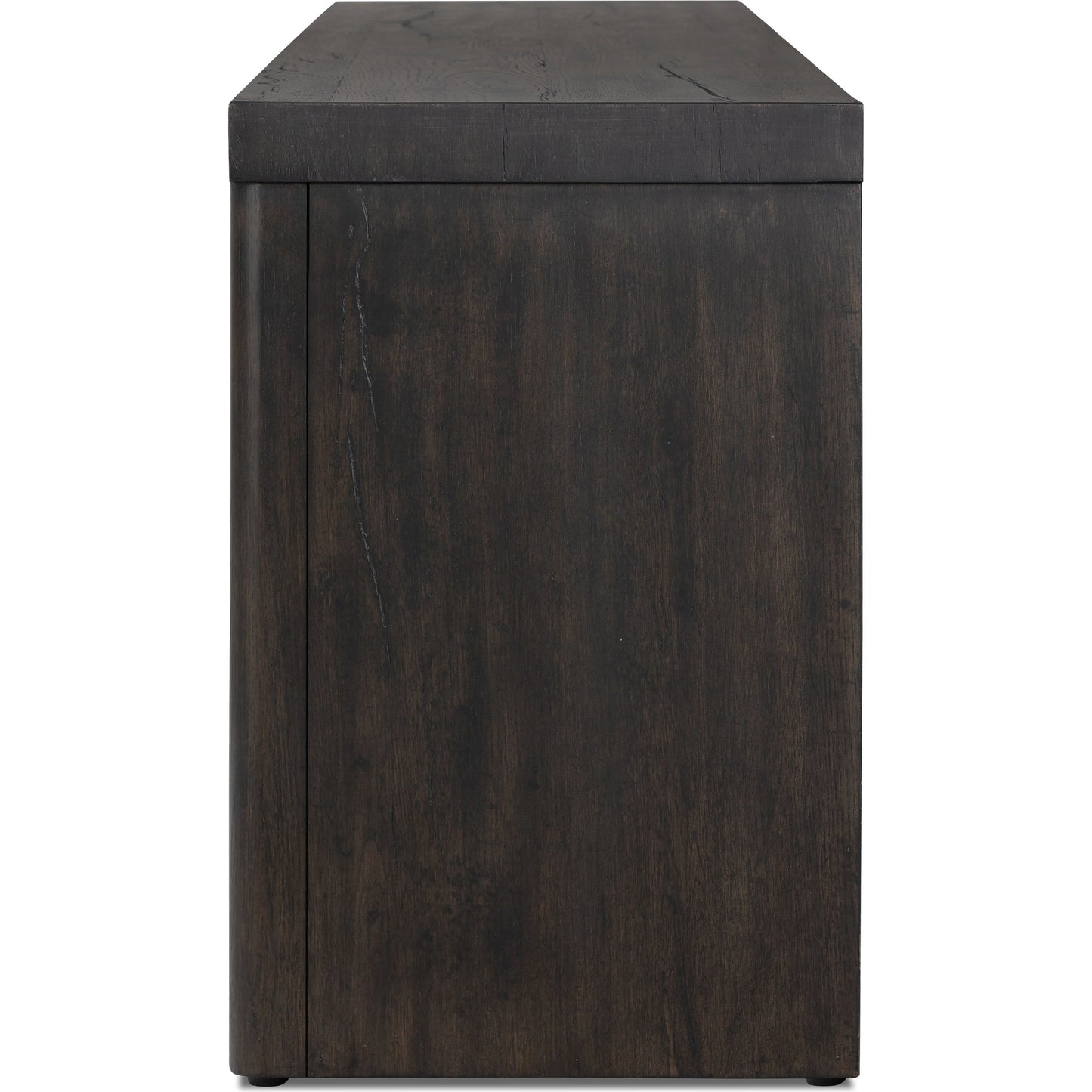 004 SI-2074416 | Additional Silo | Laredo Media Console by Four Hands in smoked black. Made from solid oak, thick oak veneer in a modern style.