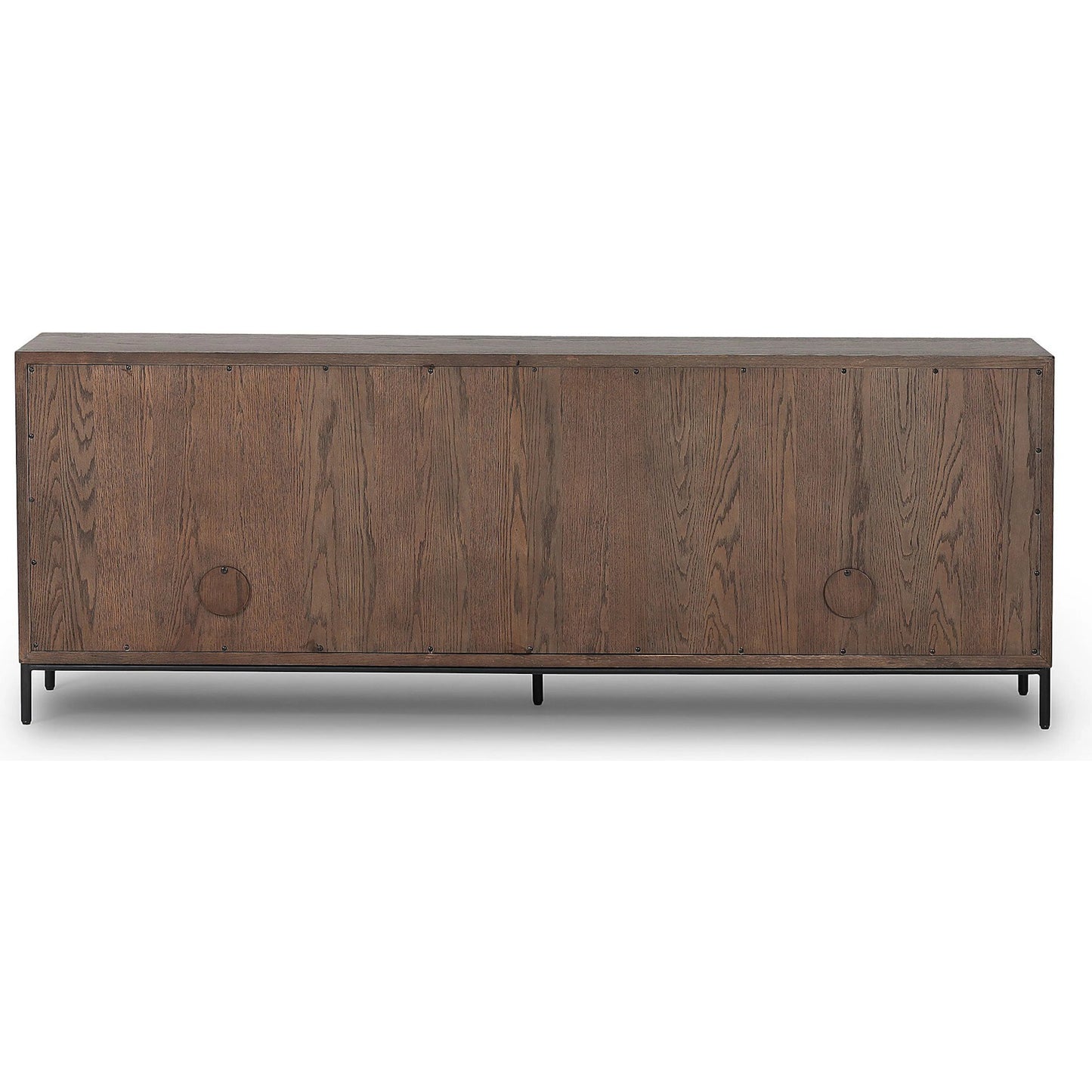 002 SI-2635322 | Additional Silo | Lancaster Sideboard by Four Hands in drifted oak, drifted oak veneer, black iron. Made from solid oak, oak veneer, iron in a unique style.