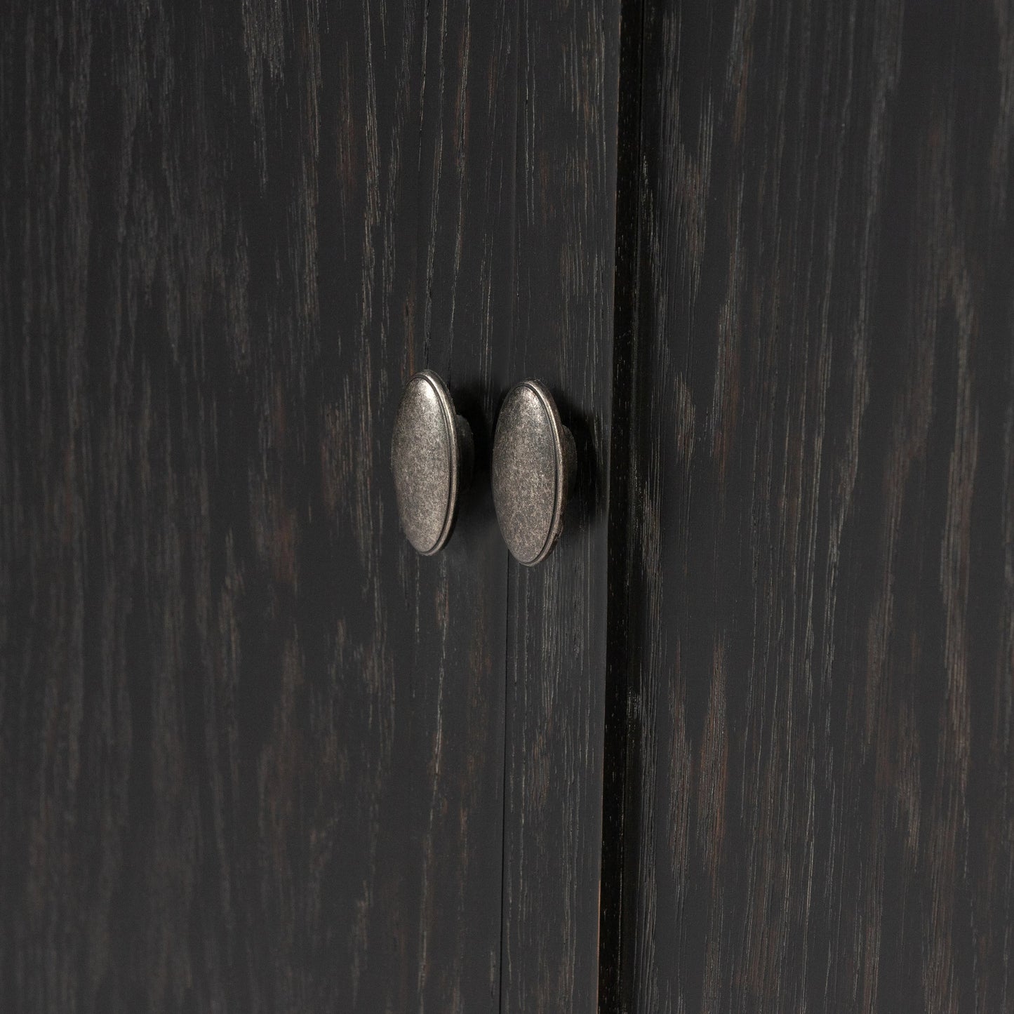 008 SI-2074800 | Additional Silo | Toulouse Cabinet by Four Hands in distressed black oak, honey grey oak. Made from solid oak, oak veneer in a modern style.