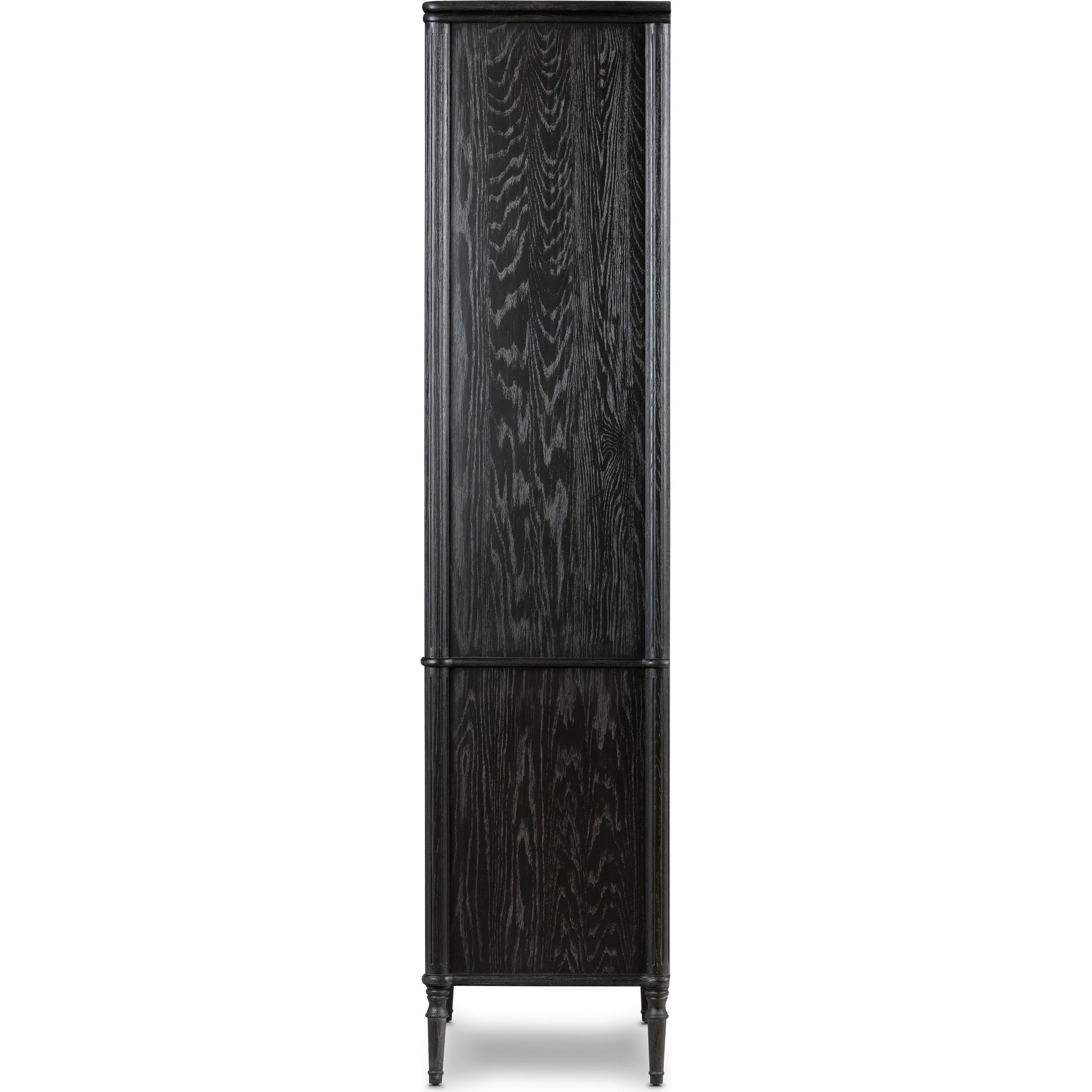 Toulouse Cabinet by Four Hands in distressed black oak, honey grey oak. Made from solid oak, oak veneer in a modern style.