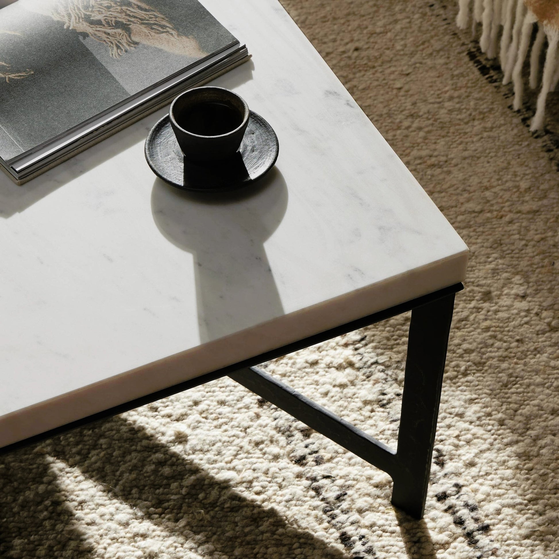 Hammered Iron Coffee Table by Four Hands. Made from unique in a modern style.