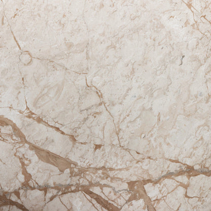 Modern Marble Plinth End Table by Four Hands in desert taupe marble. Made from solid marble, solid mango in a modern style.