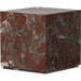Modern Marble Plinth End Table by Four Hands in desert taupe marble. Made from unique in a modern style.
